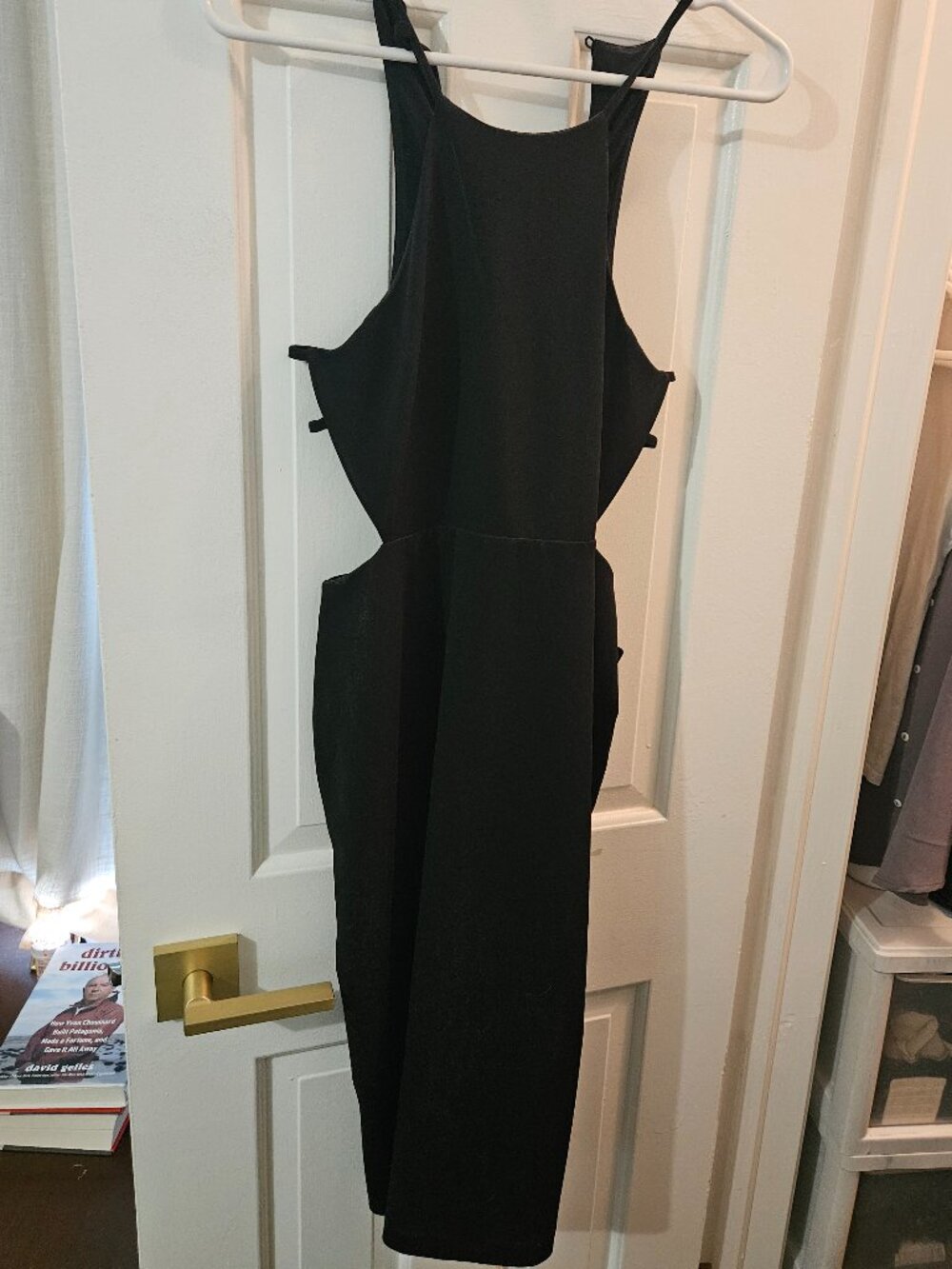 Black midi cocktail dress